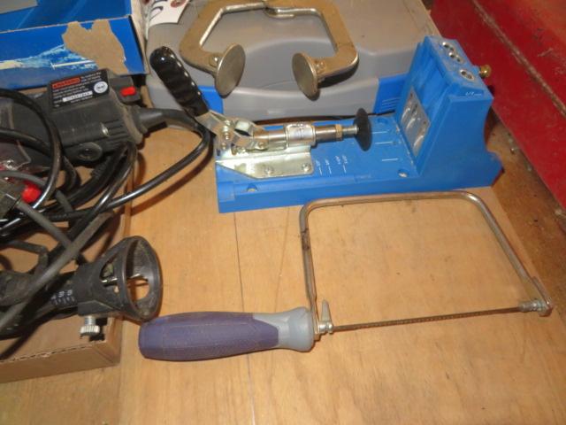 Kreg Jig, Wood chisels, Rotary Tools, Router bits