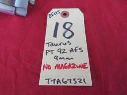 Taurus PT 92 AFS 9mm - BE175