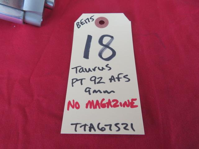 Taurus PT 92 AFS 9mm - BE175