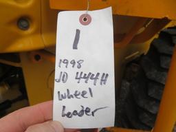 1998 John Deere 444H Articulating Wheel Loader
