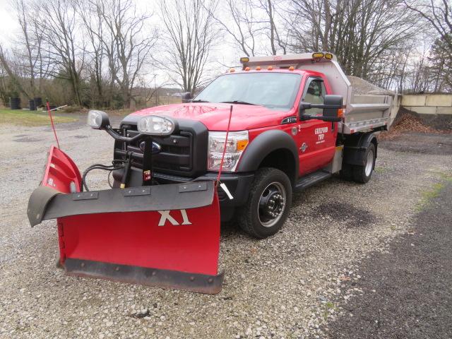 2015 Ford F-550 Diesel 4x4 Dump Truck w/Snow Plow