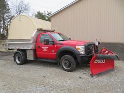2015 Ford F-550 Diesel 4x4 Dump Truck w/Snow Plow