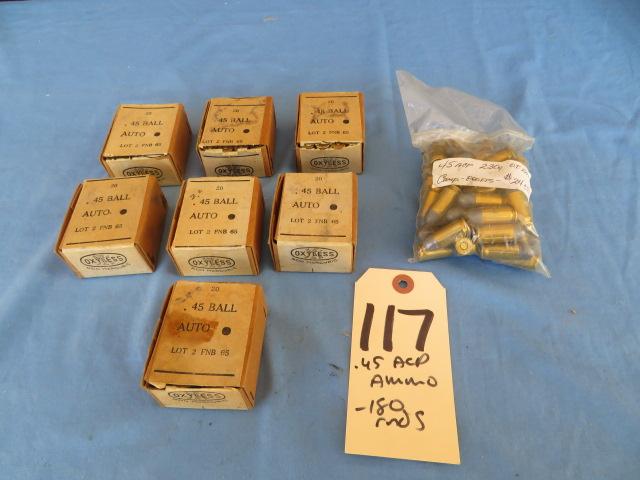 .45 ACP Ammo - 180 rounds