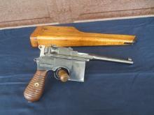 Mauser C96 Broomhandle 7.65mm w/holster stock - BE235