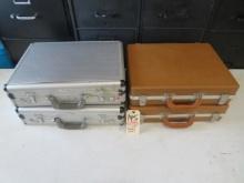 NO SHIPPING - (4) large pistol cases