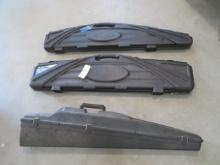 NO SHIPPING - (3) gun cases - up to 52"