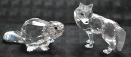 SWAROVSKI! BEAVER AND WOLF!