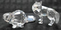 SWAROVSKI! BEAVER AND WOLF!