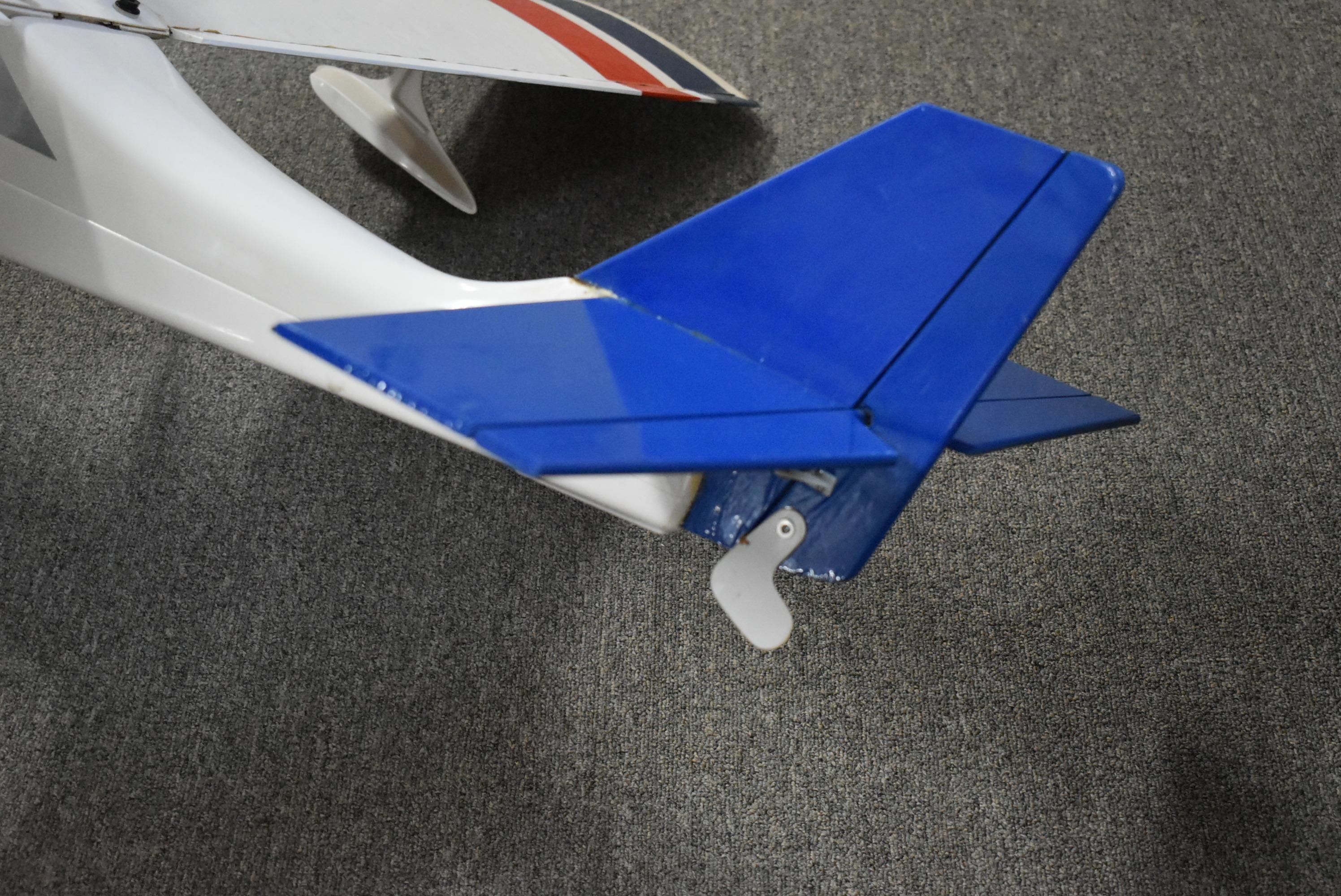 RED WHITE AND BLUE GAS FLOAT PLANE!