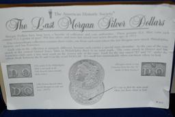 THE LAST MORGAN SILVER DOLLARS!