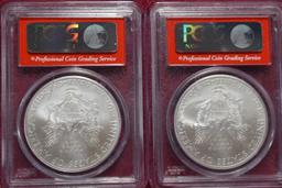 PCGS MS 70 SEQUENTIAL SILVER EAGLES!!!