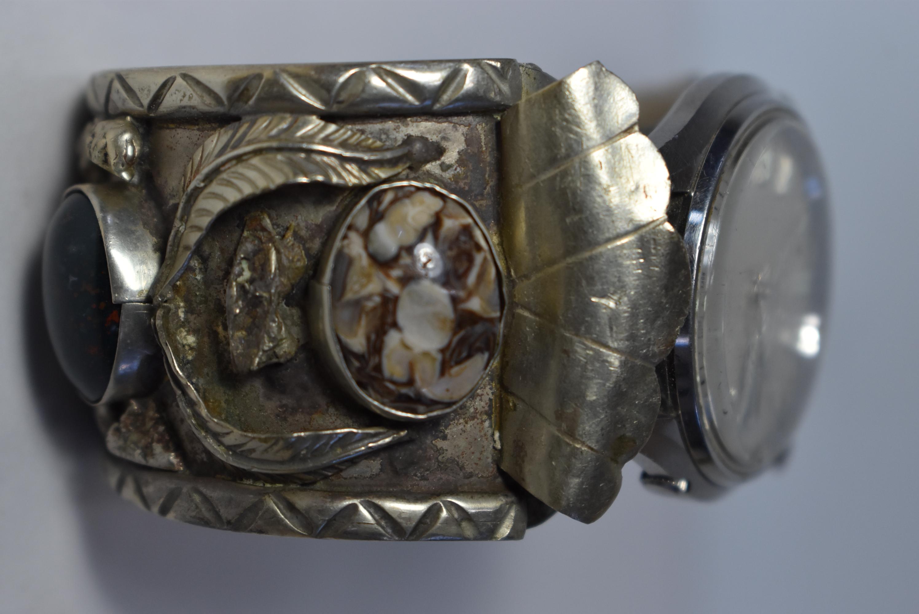 NATIVE AMERICAN CUFF BRACELET WATCH!!