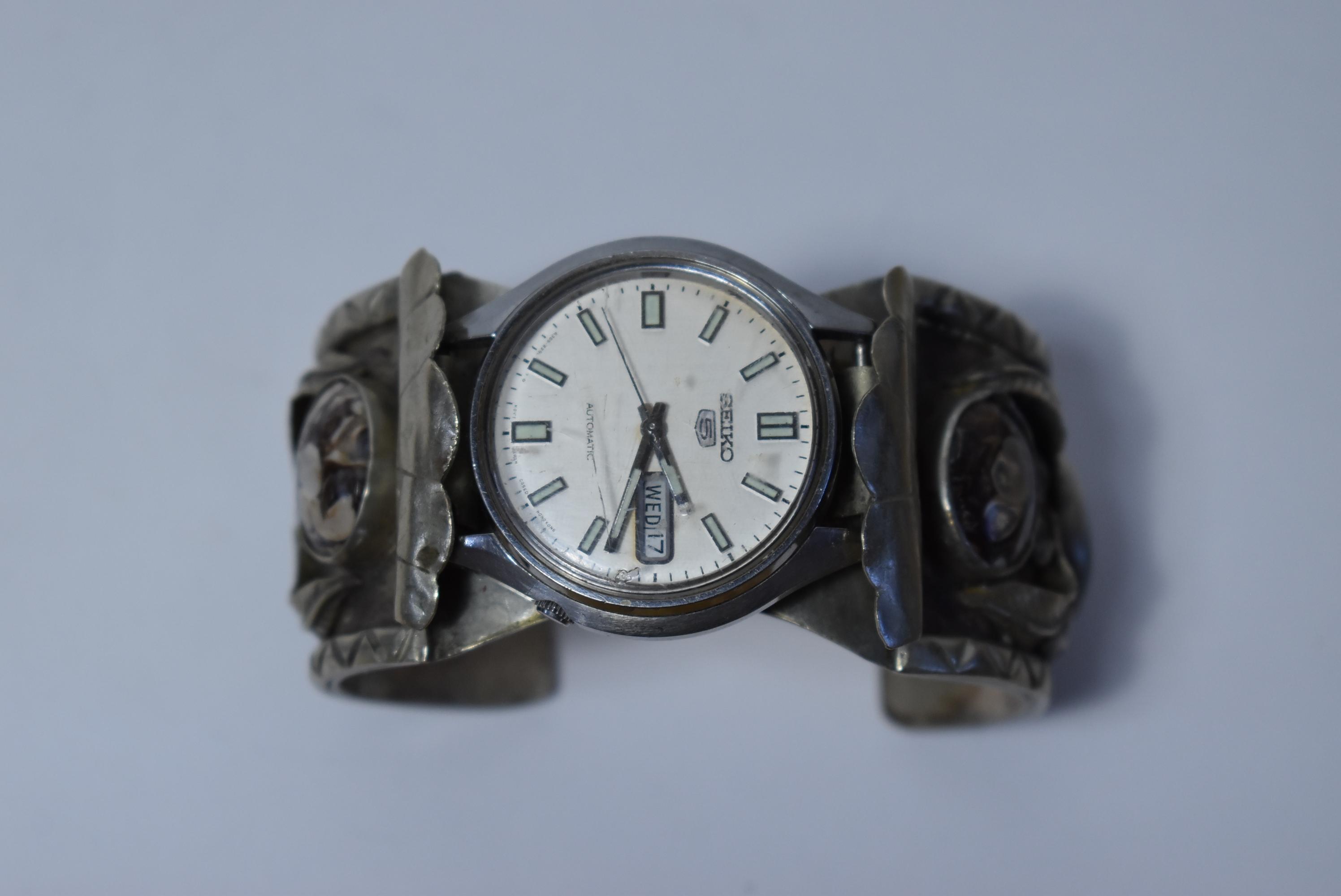 NATIVE AMERICAN CUFF BRACELET WATCH!!