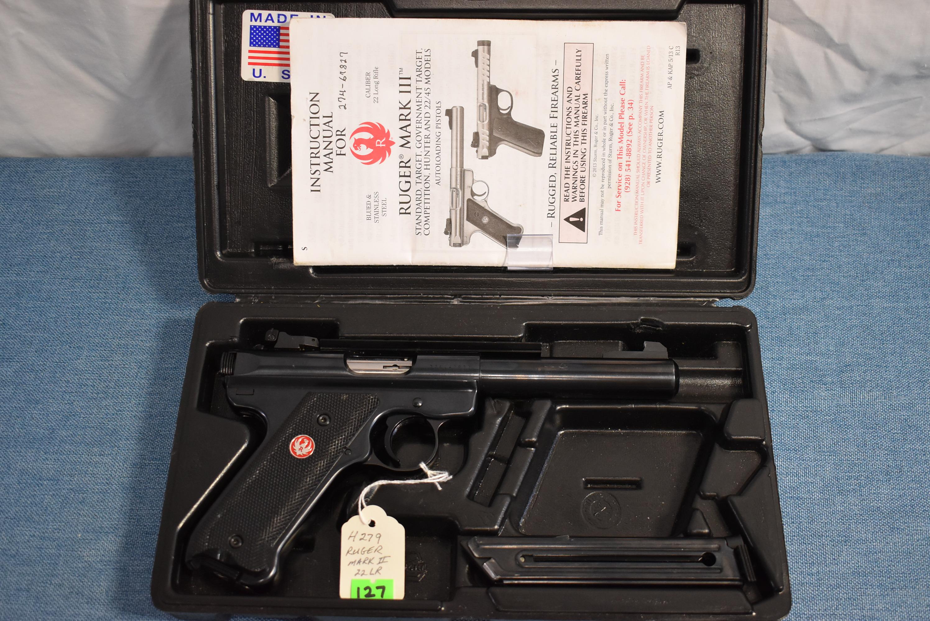 FIREARM/GUN RUGER MK II !! H 279