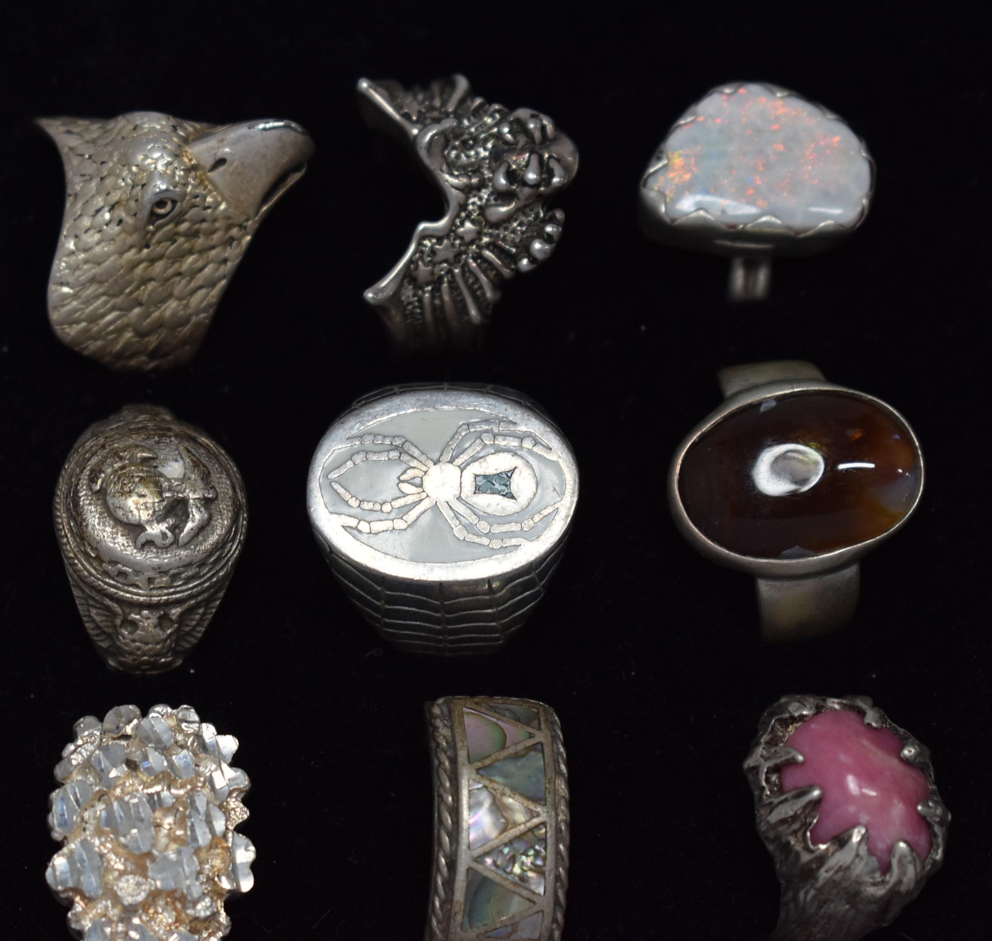 HEIRLOOM ESTATE STERLING RINGS!!