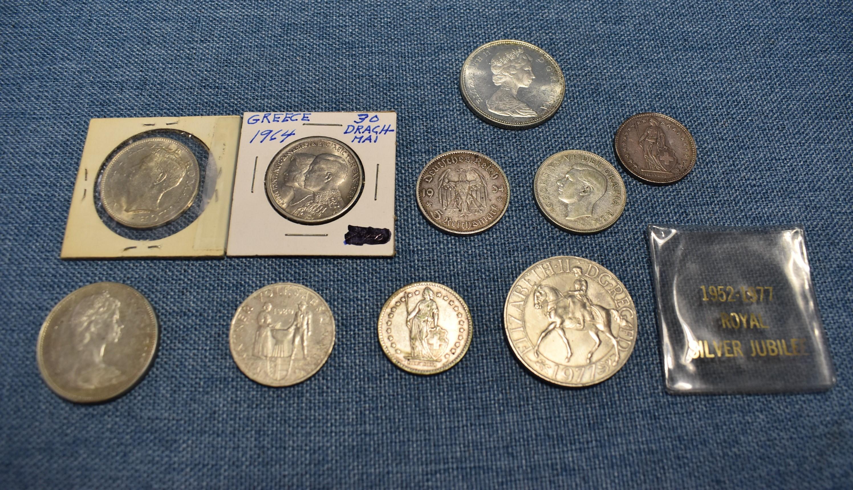SILVER COINS FROM AROUND THE WORLD!!