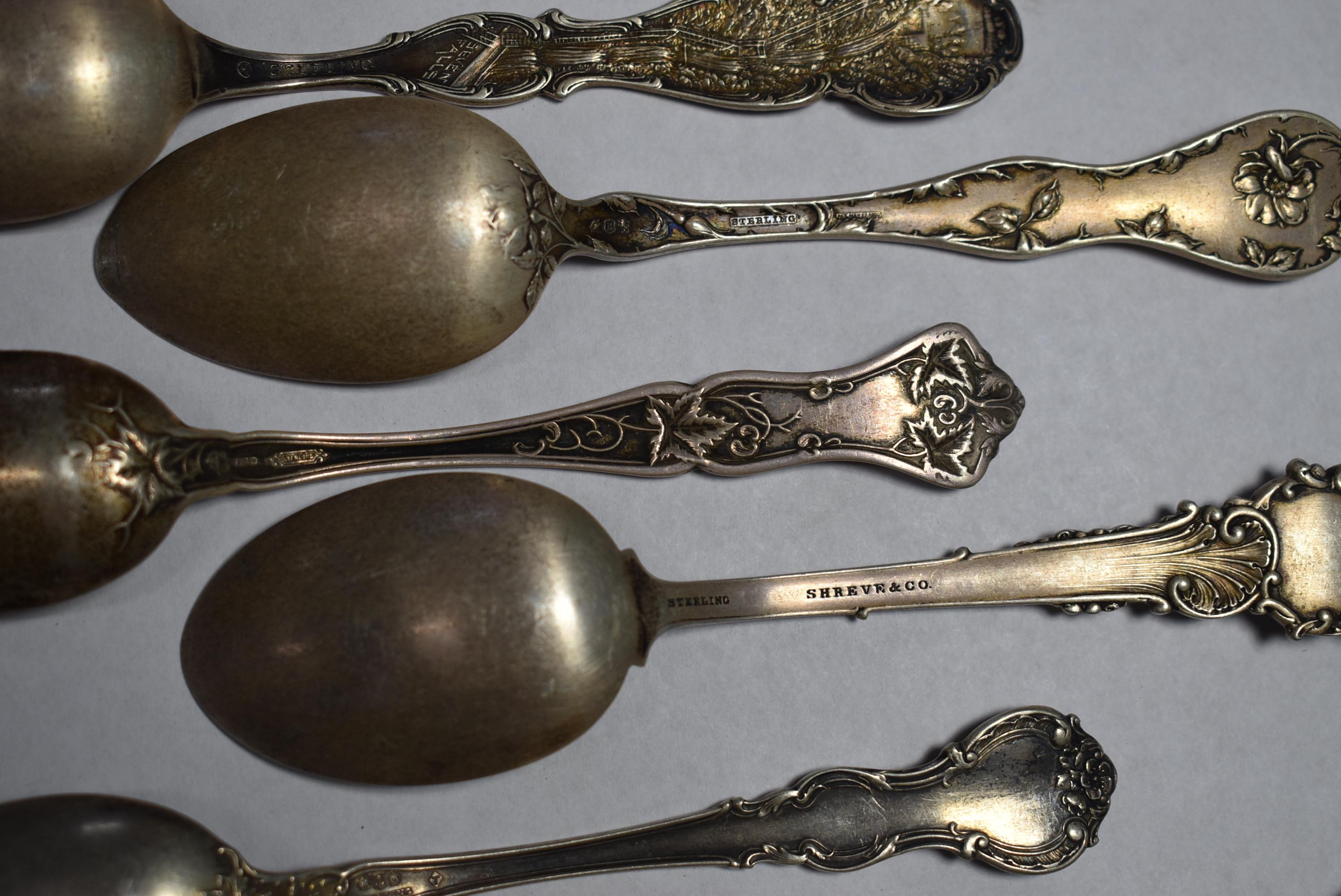 FANCY STERLING SPOONS!!!