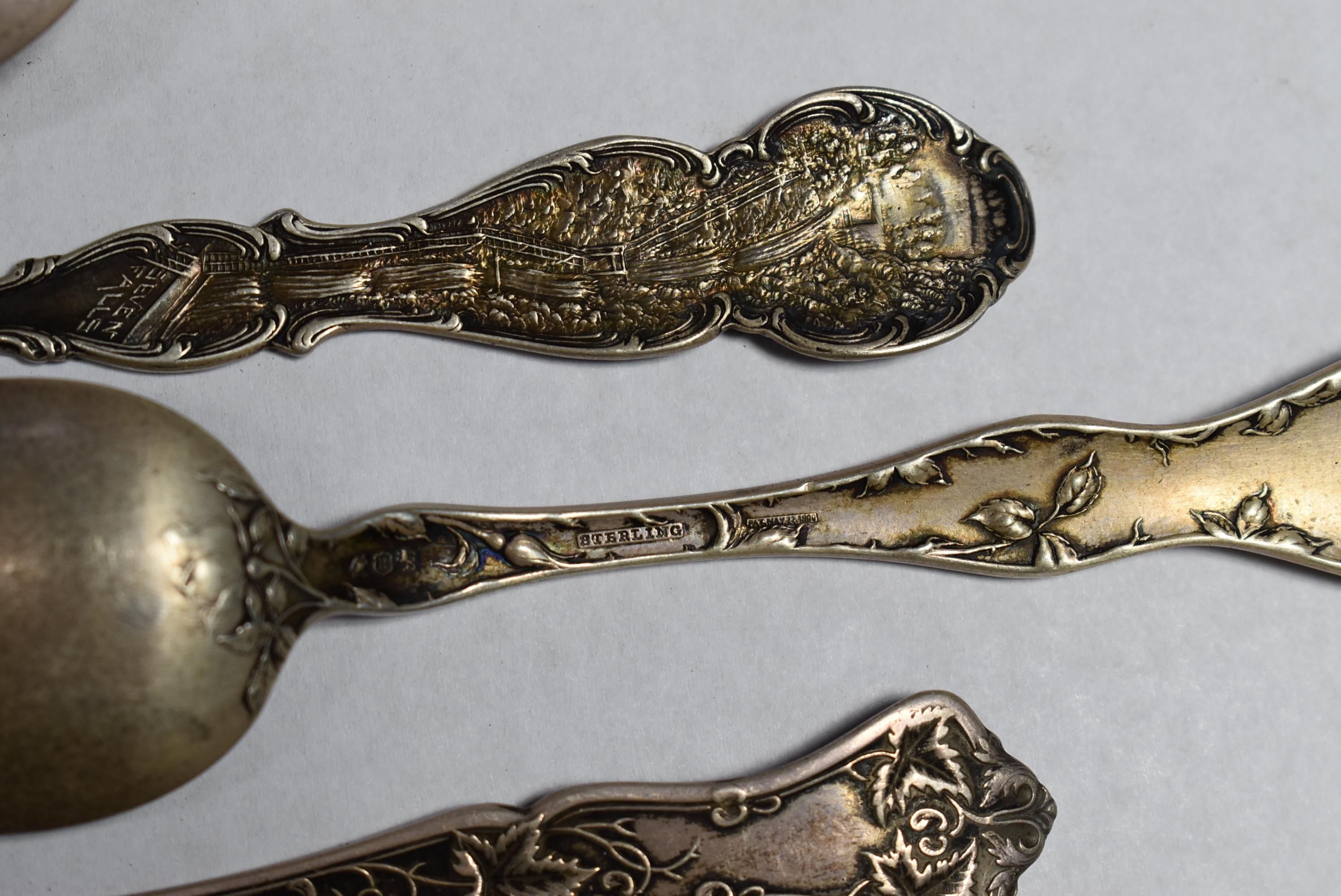 FANCY STERLING SPOONS!!!