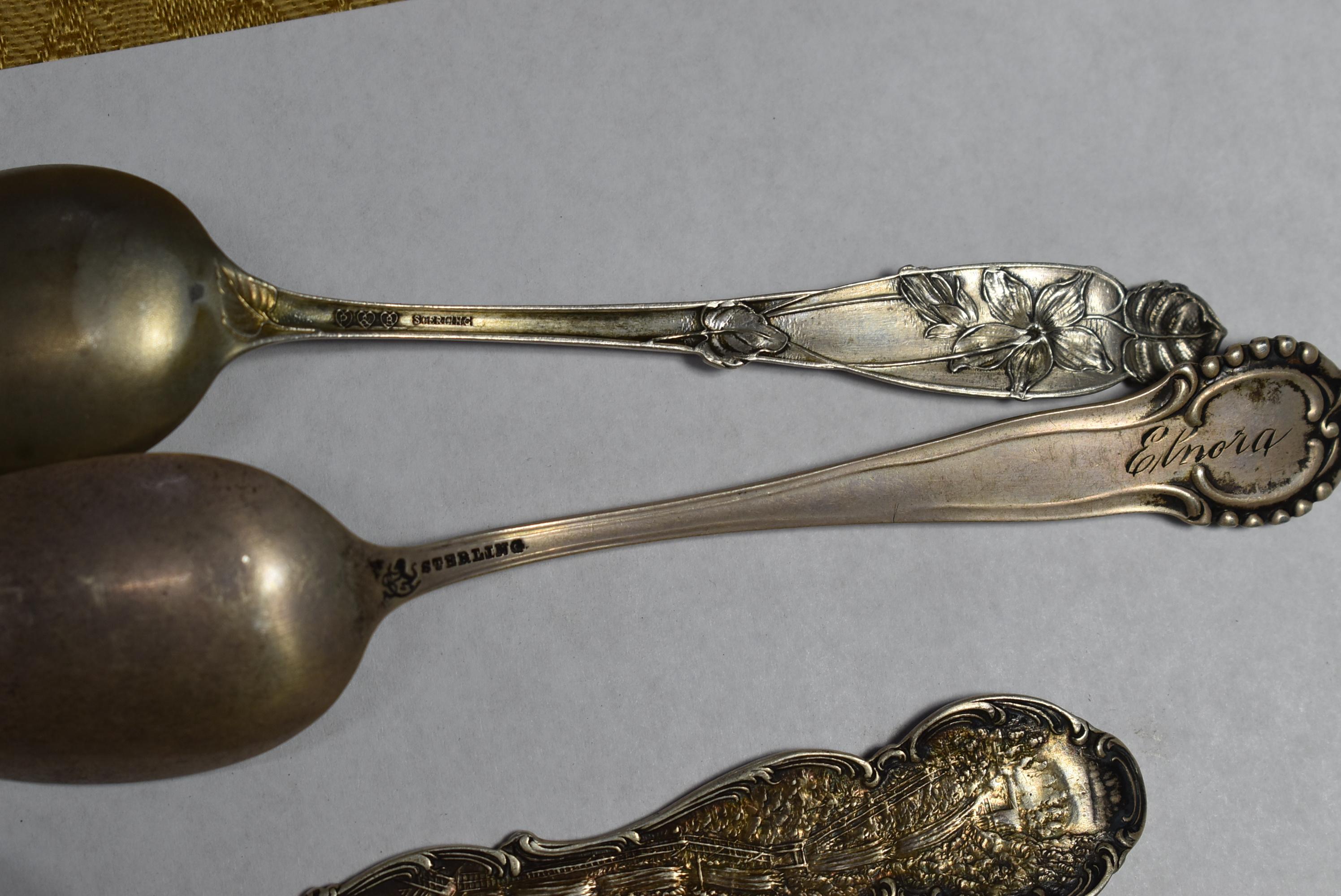 FANCY STERLING SPOONS!!!