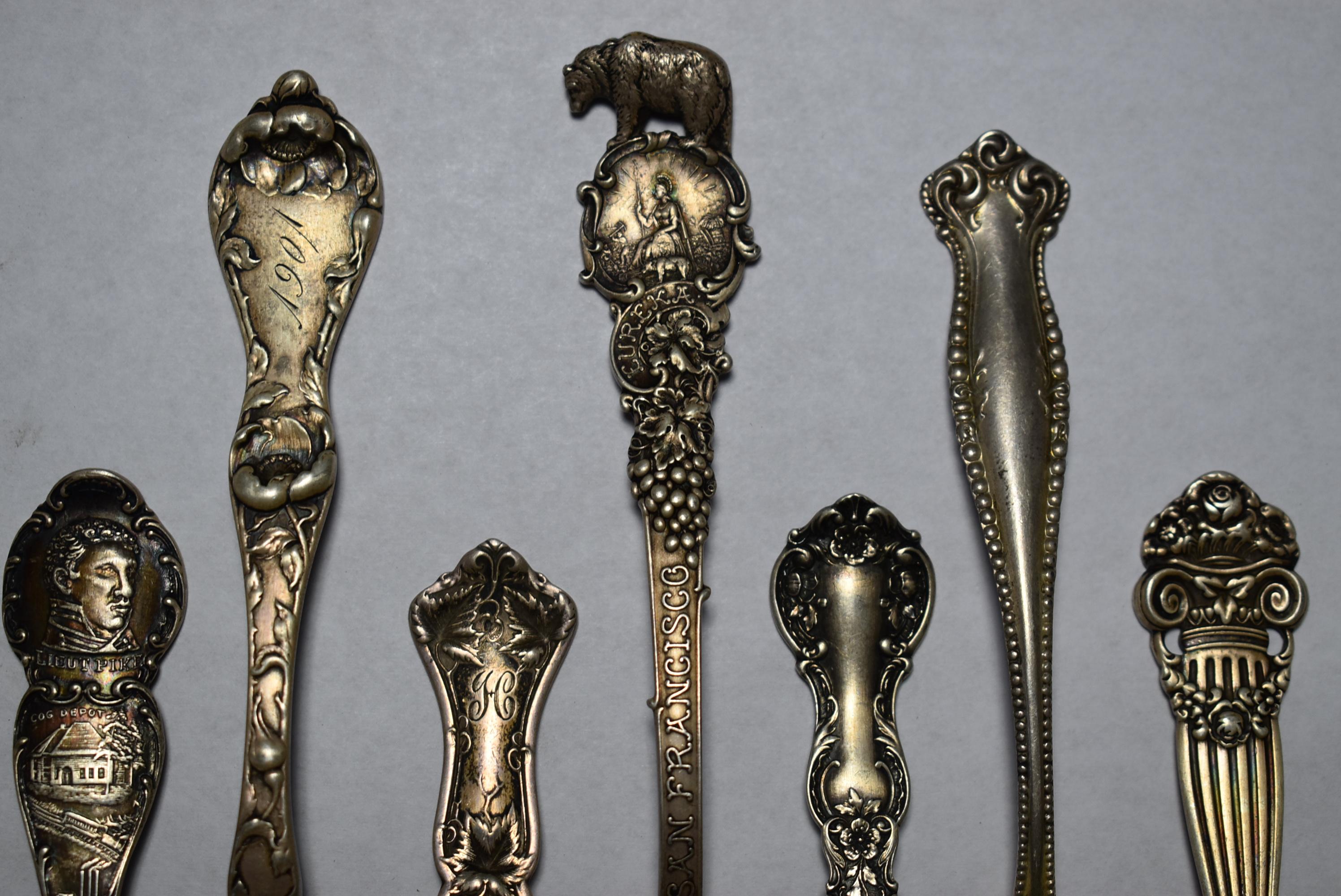 FANCY STERLING SPOONS!!!
