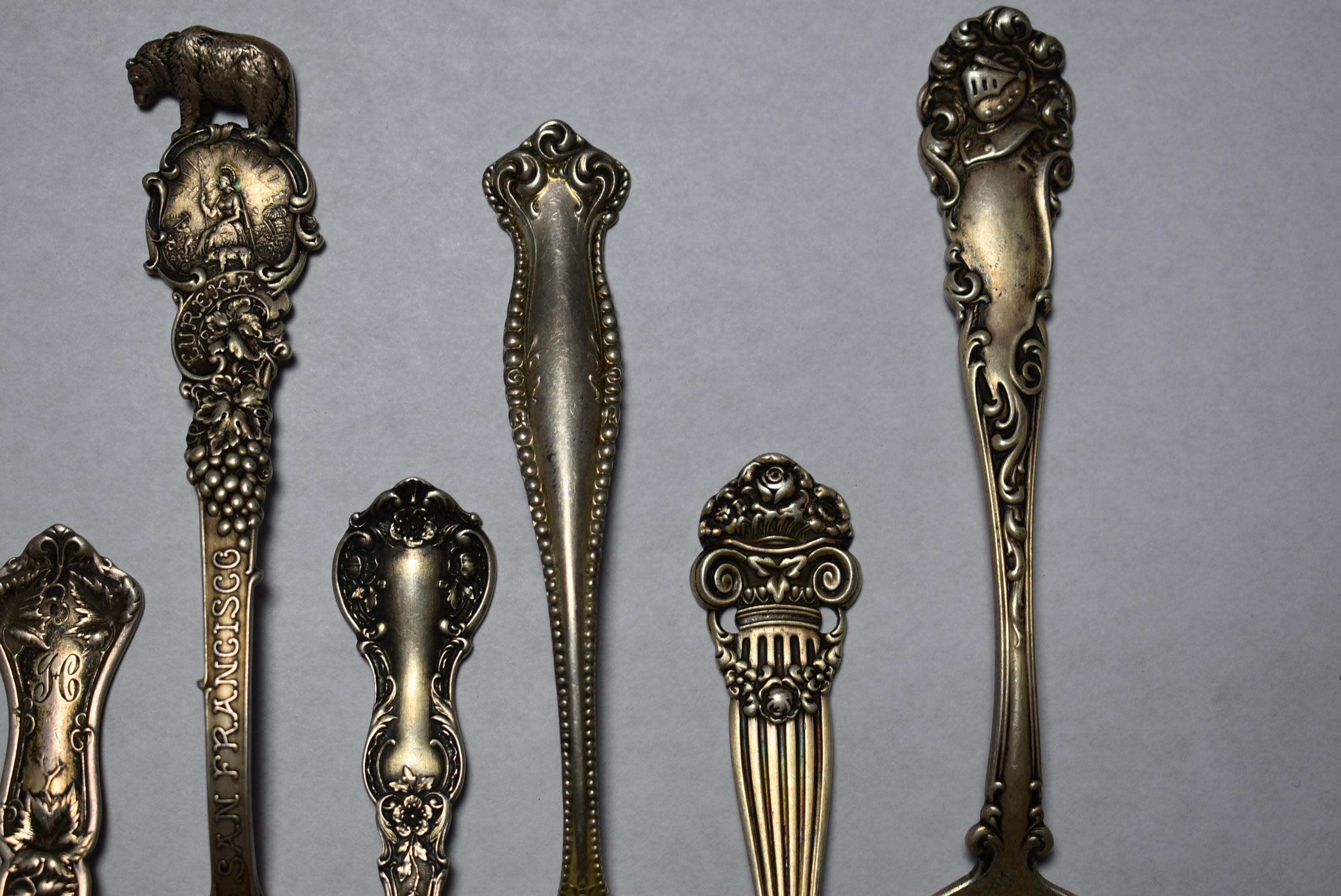 FANCY STERLING SPOONS!!!