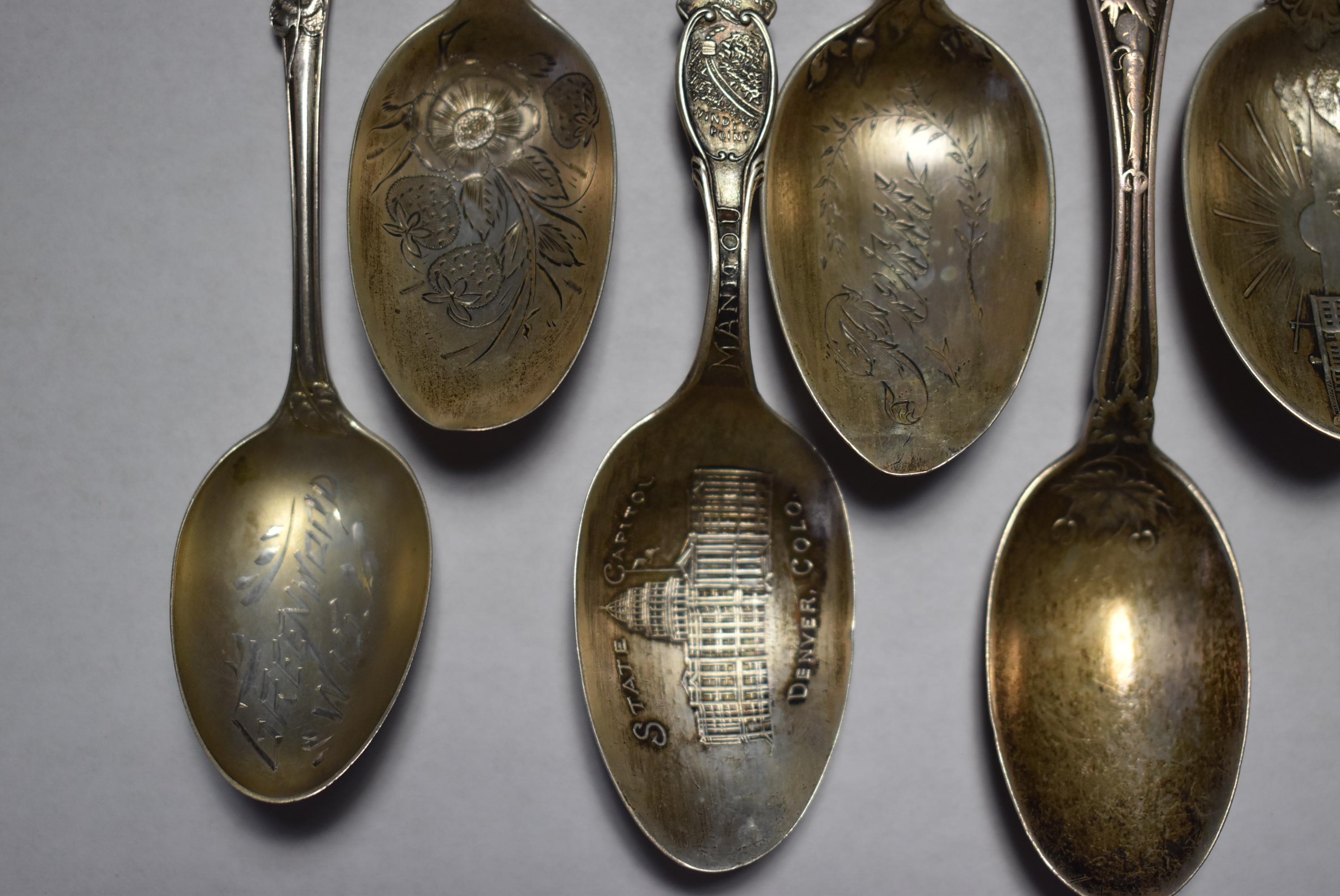 FANCY STERLING SPOONS!!!