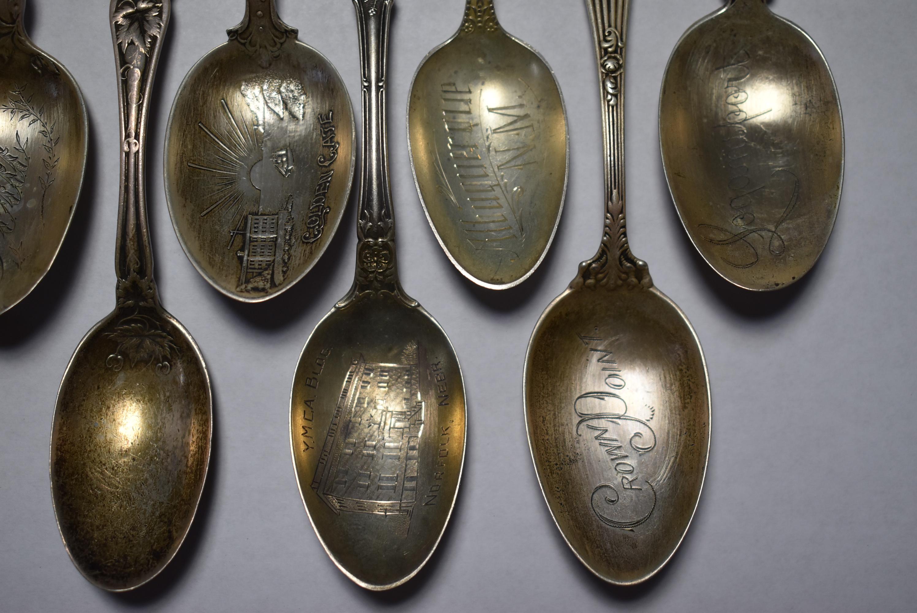 FANCY STERLING SPOONS!!!