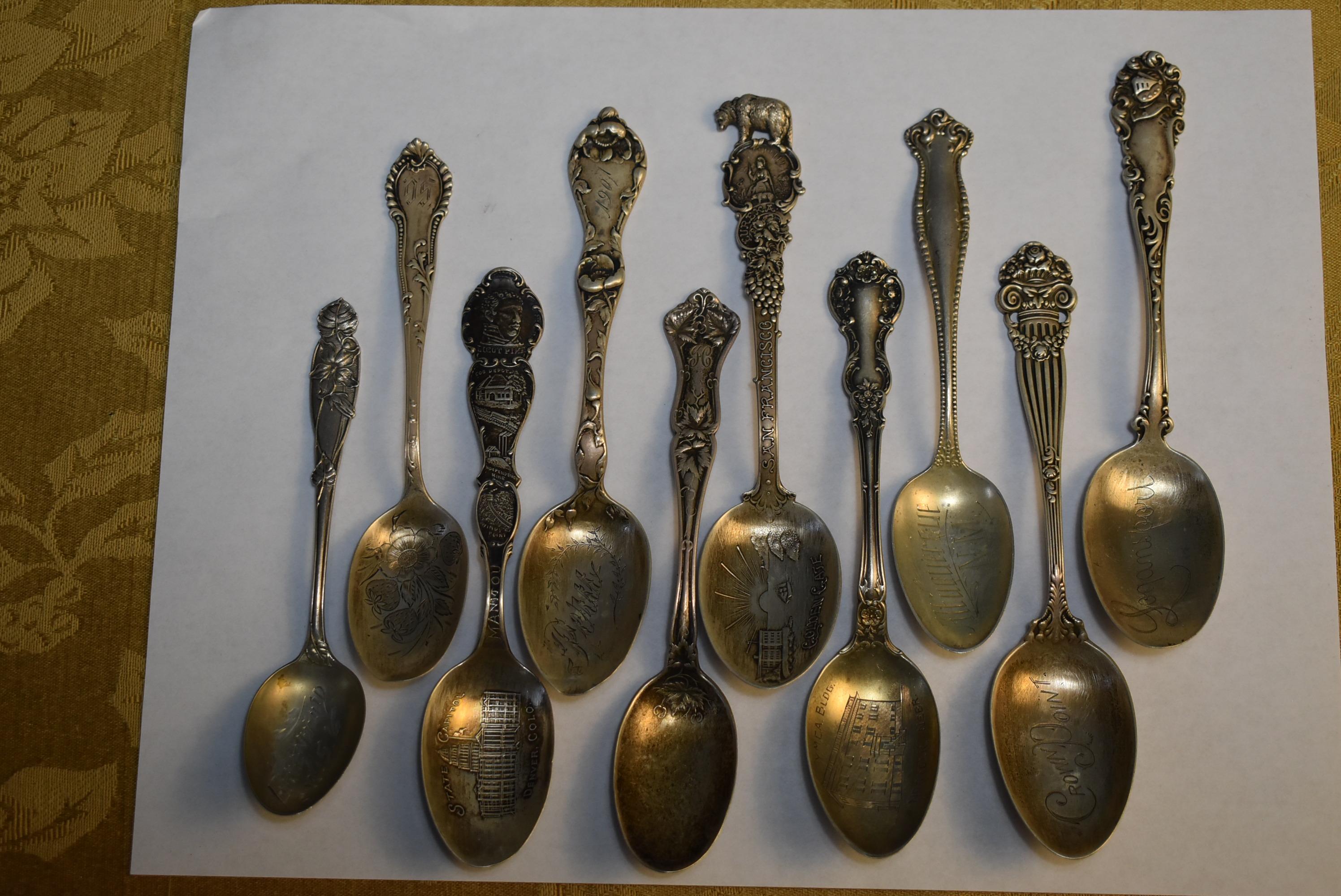 FANCY STERLING SPOONS!!!