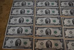 SEQUENTIAL $2 BILLS!!!!