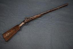 ANTIQUE FLINT LOCK DBL BBL SHOTGUN!!