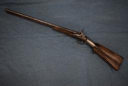 ANTIQUE FLINT LOCK DBL BBL SHOTGUN!!