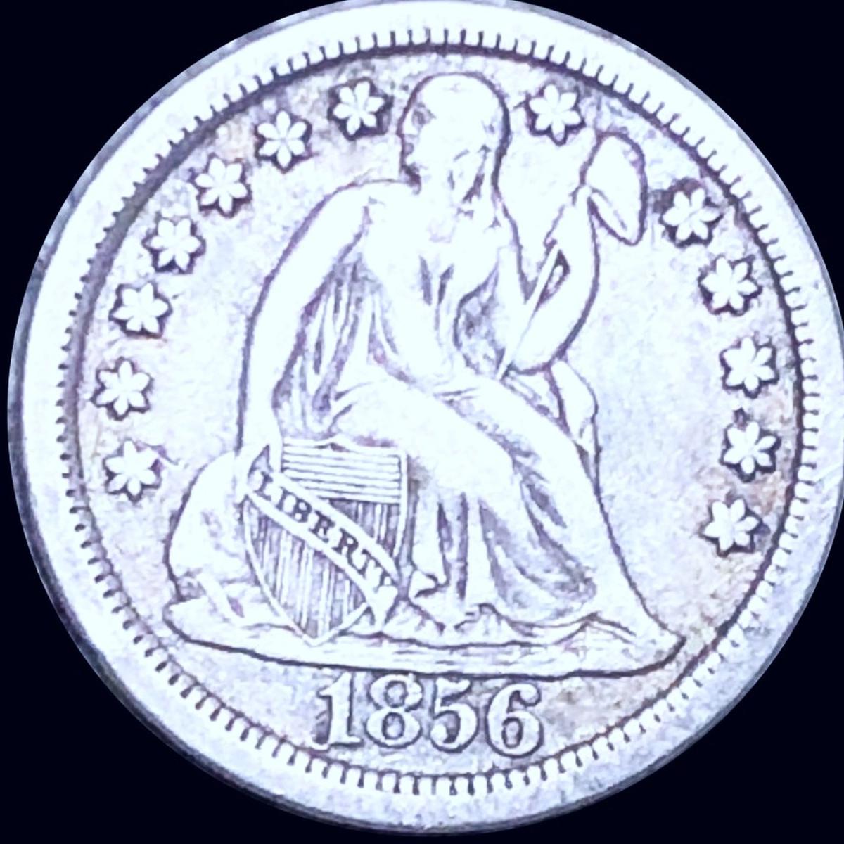 1856 Seated Liberty Dime LIGHTLY CIRCULATED