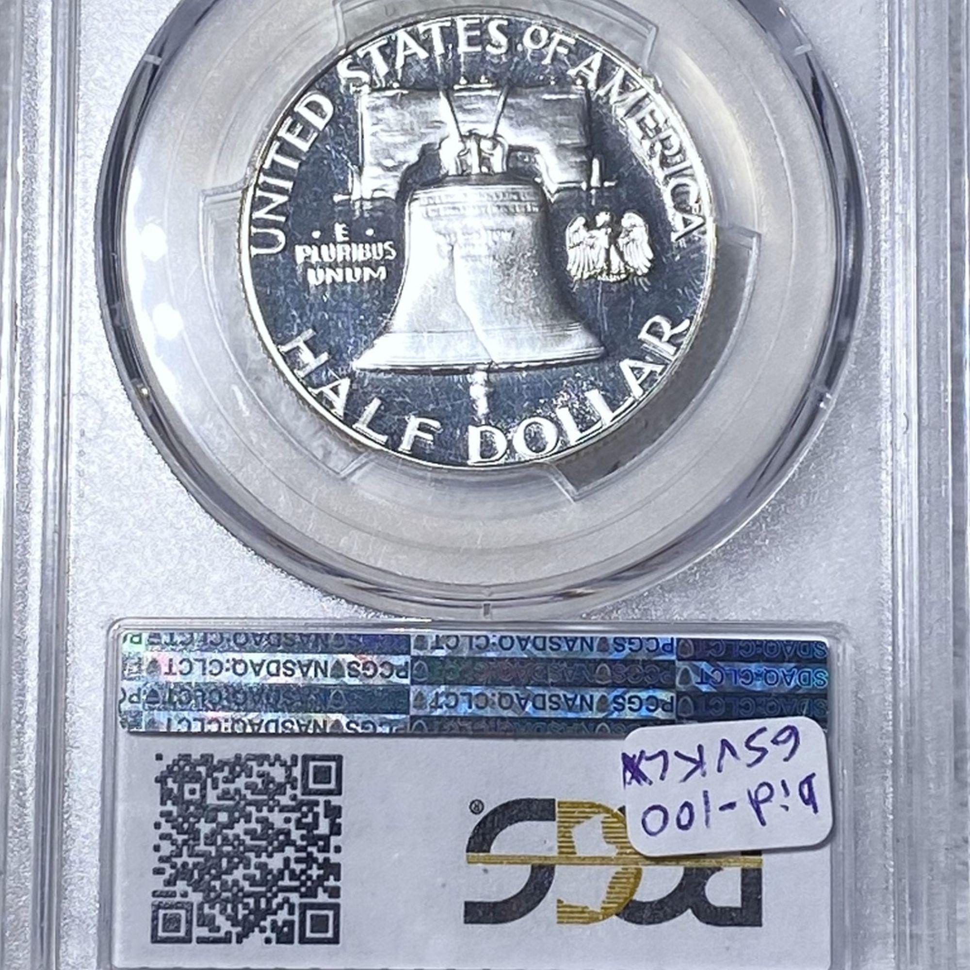 1957 Franklin Half Dollar PCGS - PR 67 CAM