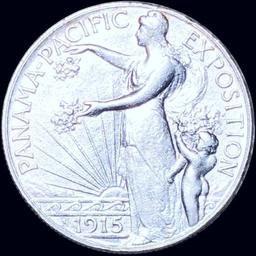1915-S Panama Half Dollar NEARLY UNCIRCULATED