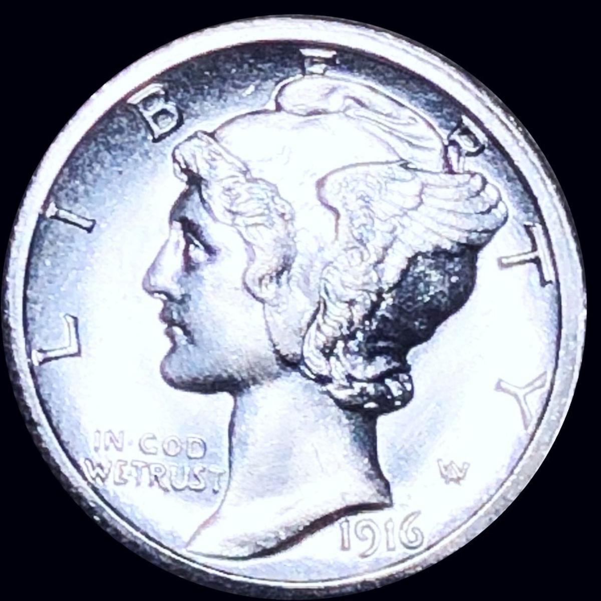 1916-S Mercury Silver Dime UNCIRCULATED
