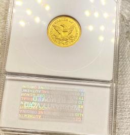 1850-C $2.50 Gold Quarter Eagle PCI - AU55