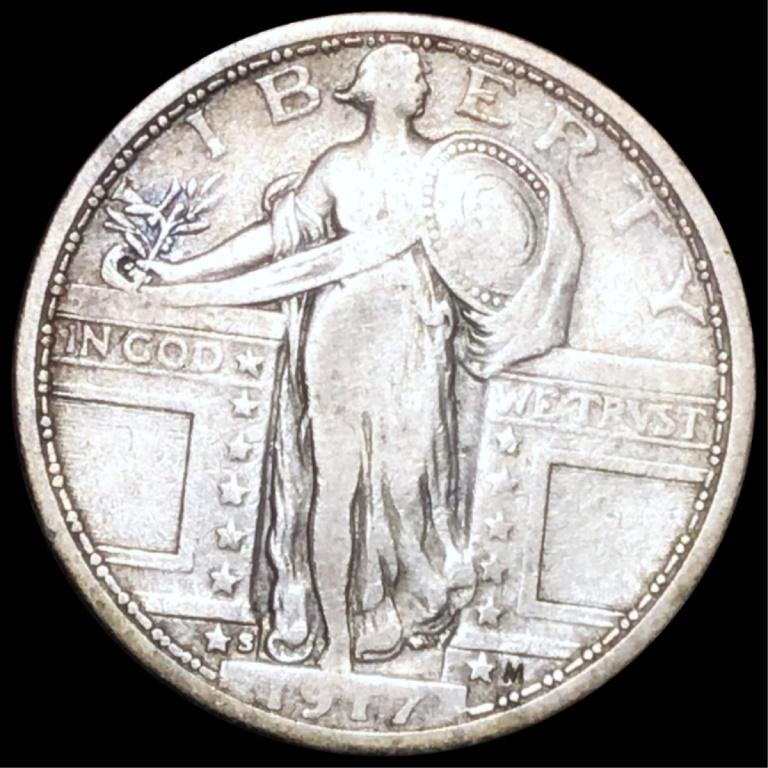 1917-S TY1 Standing Liberty Quarter NICELY CIRC
