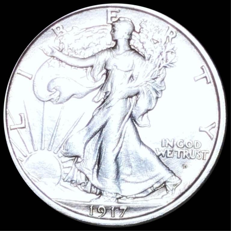 1917-D Walking Half Dollar UNCIRCULATED