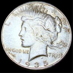 1935-S Silver Peace Dollar NEARLY UNCIRCULATED