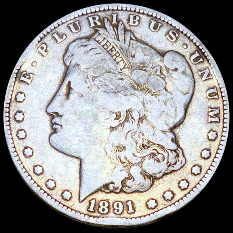 1891-CC Morgan Silver Dollar NICELY CIRCULATED