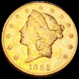 1882-S $20 Gold Double Eagle UNCIRCULATED