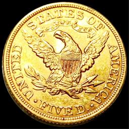 1900 $5 Gold Half Eagle UNCIRCULATED