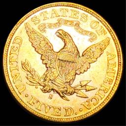 1899-S $5 Gold Half Eagle UNCIRCULATED