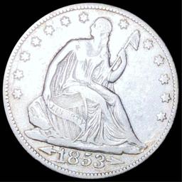 1853 Seated Half Dollar  LIGHTLY CIRCULATED