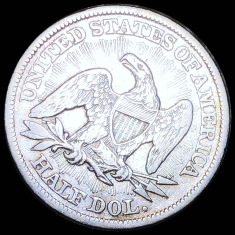 1853 Seated Half Dollar  LIGHTLY CIRCULATED