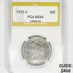 1925-S Jubilee Half Dollar PGA-MS64