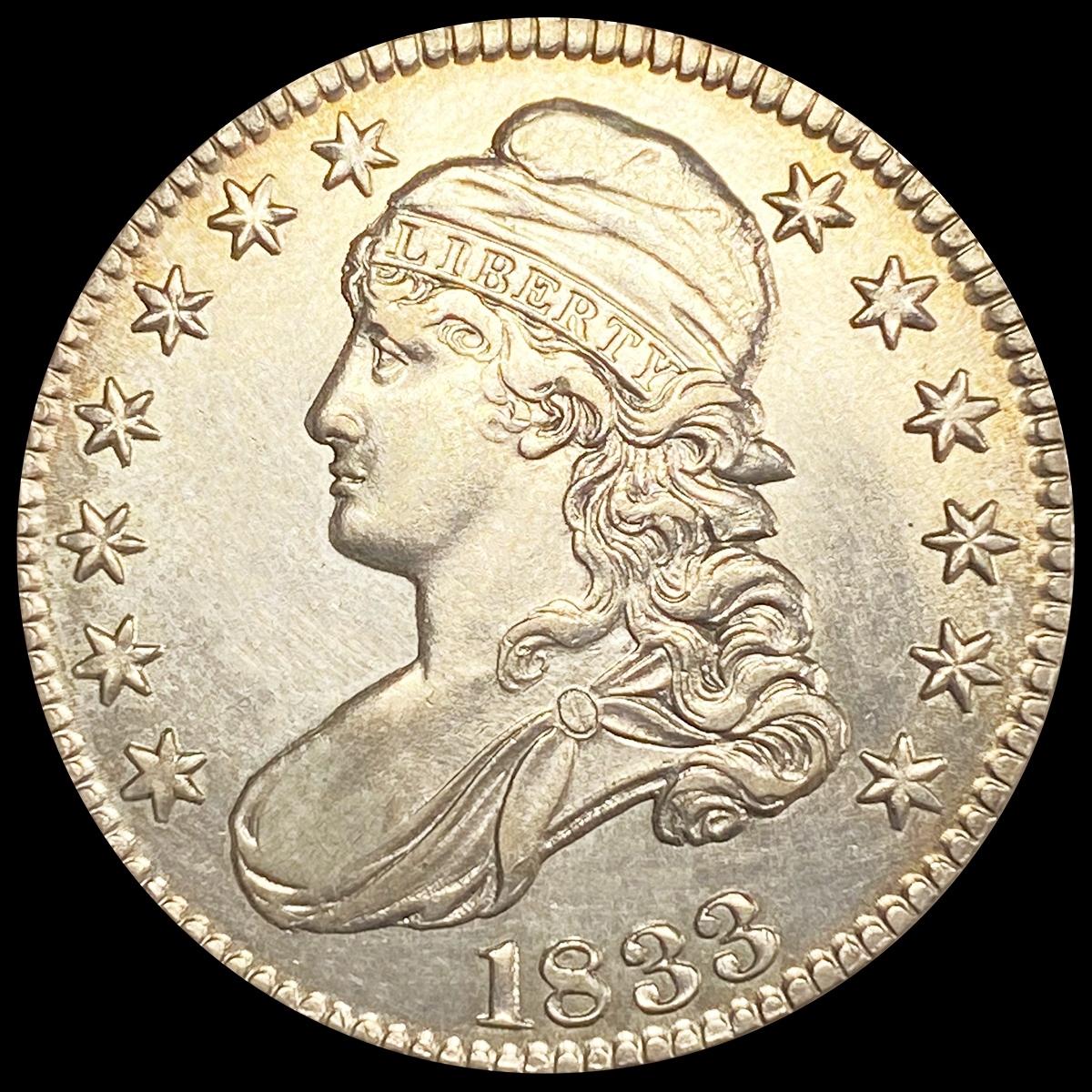 1833 Capped Bust Half Dollar CLOSELY UNCIRCULATED