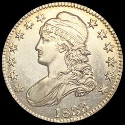 1833 Capped Bust Half Dollar CLOSELY UNCIRCULATED
