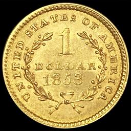 1853 Rare Gold Dollar UNCIRCULATED