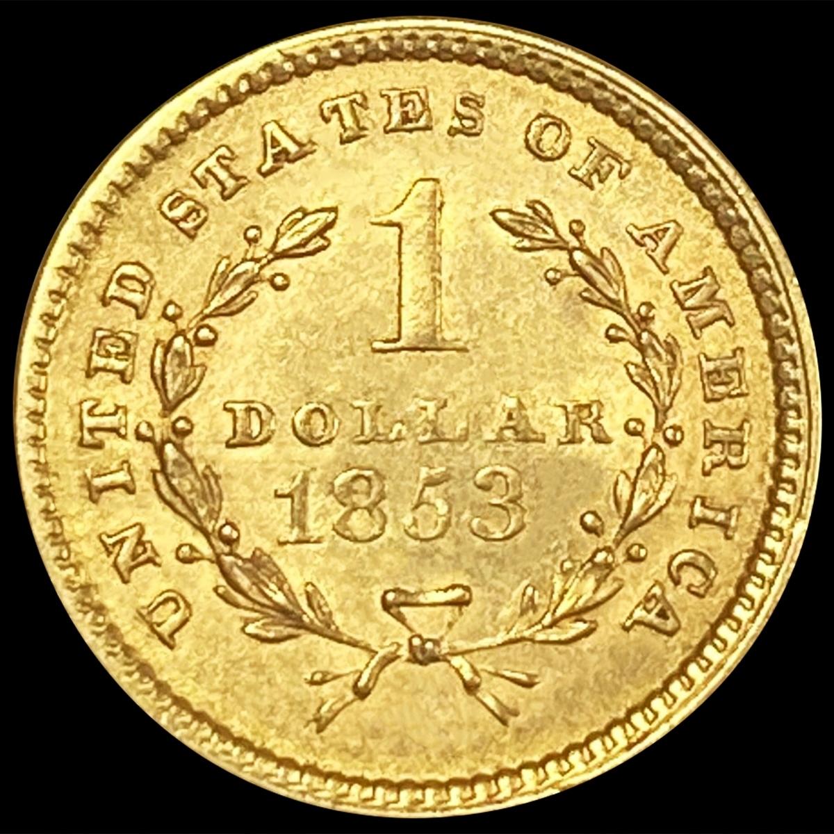 1853 Rare Gold Dollar UNCIRCULATED